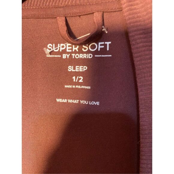 Torrid woman’s plus size brown suer soft sleep nightgown s/14/18 - Picture 3 of 3